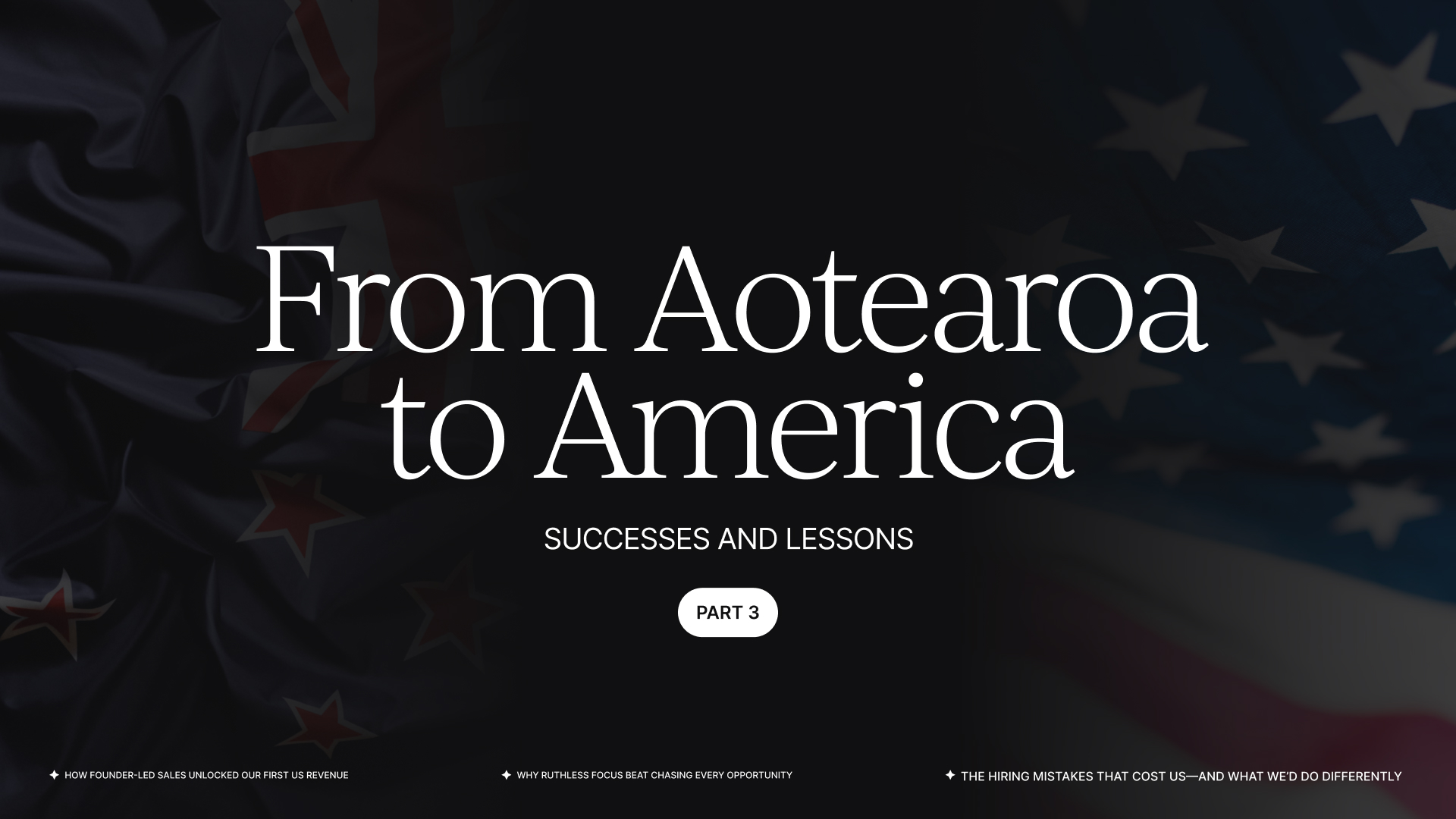 Aotearoa to America (3)